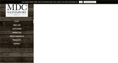 Desktop Screenshot of mdc-weinimport.de